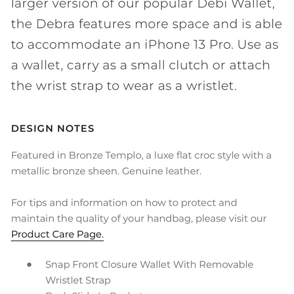 NWOT Brahmin Amelia and Debra Wallet (EUC) in Bronze Templo HTF and Retired - Picture 17 of 17